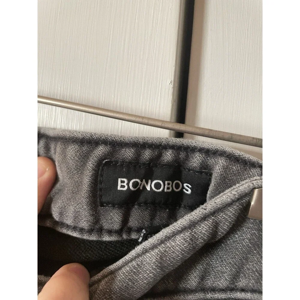 Bonobos Men's Slim Fit Jeans Size 32x32 Gray Stretch Denim Pants RN128054